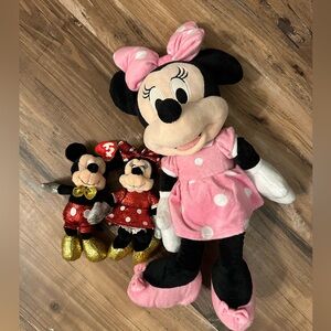 Minnie & Mickey Mouse stuffed animals 3 for $20